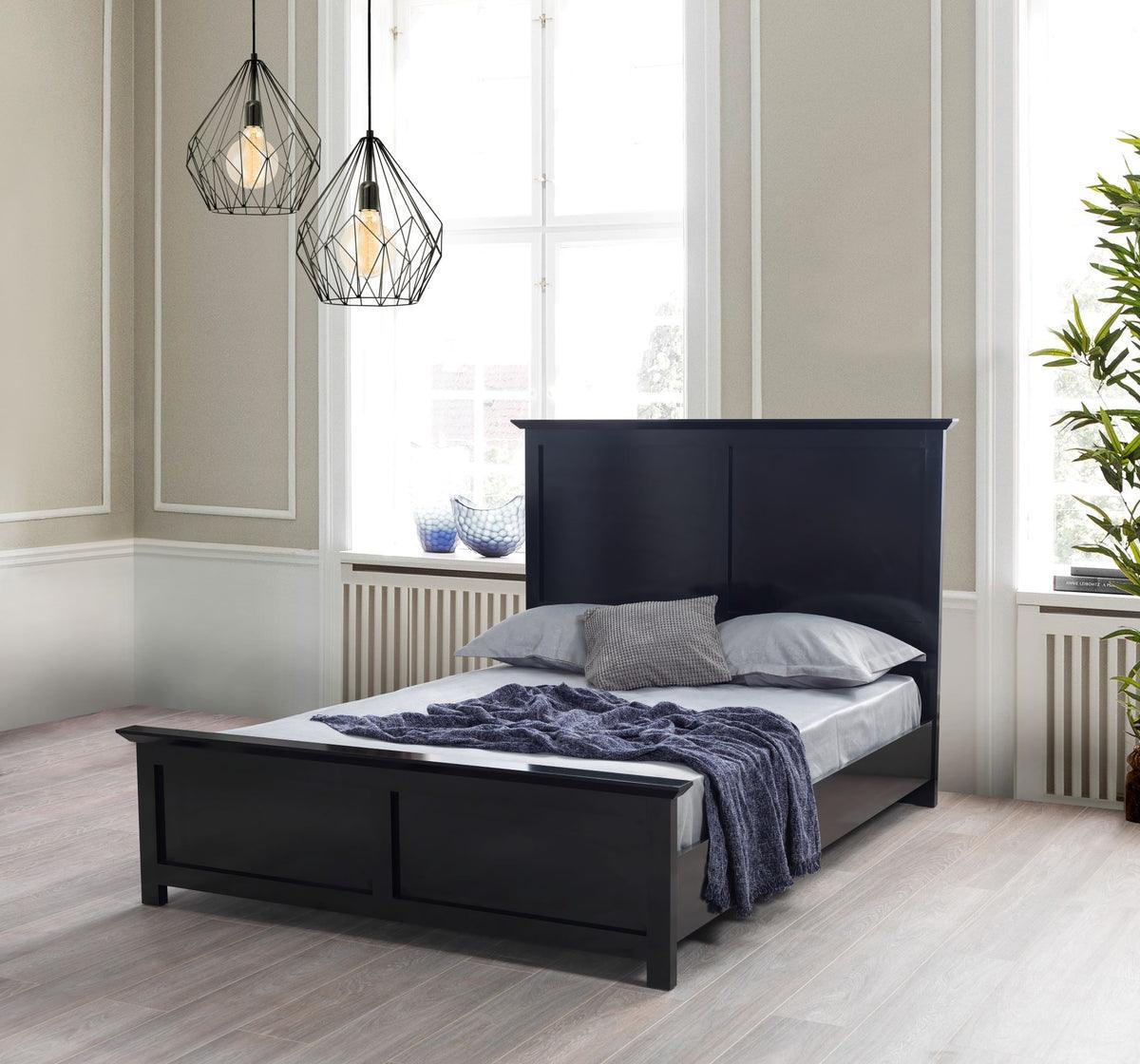 Natalie Black 4 Pc Queen Bedroom Set - Ella Furniture