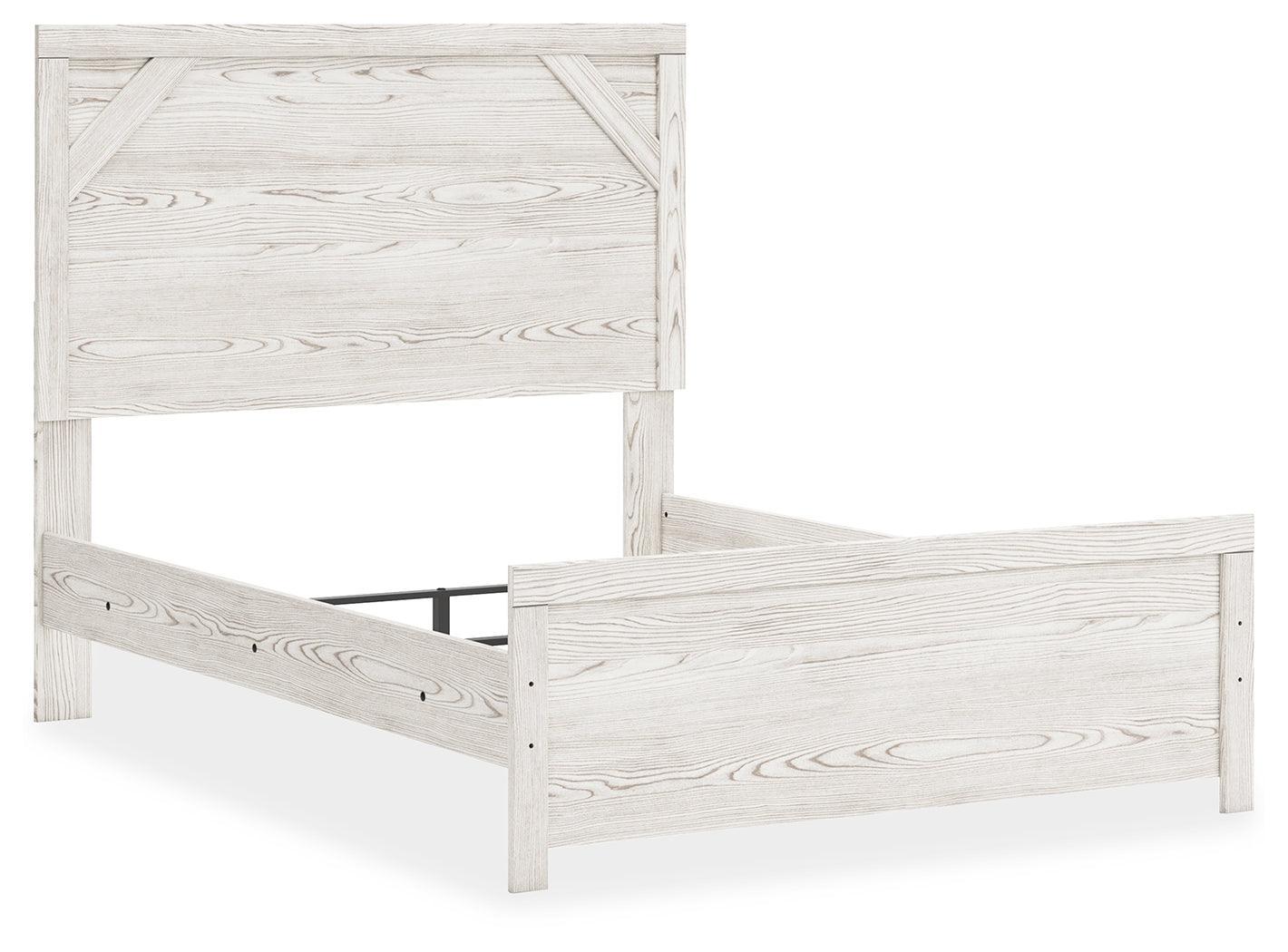 Gerridan White/Gray Full Panel Bed - Ella Furniture