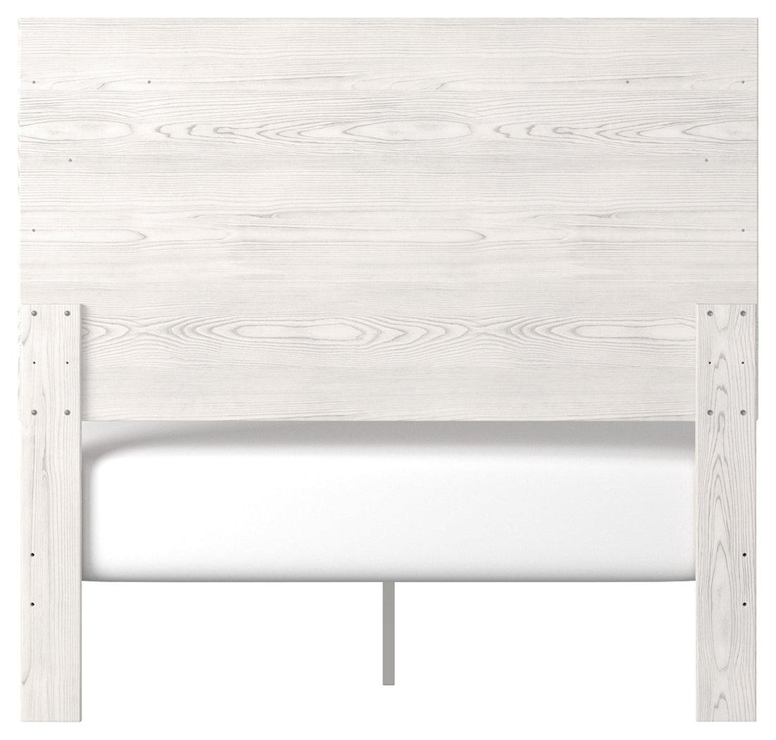 Gerridan White/Gray Full Panel Bed - Ella Furniture