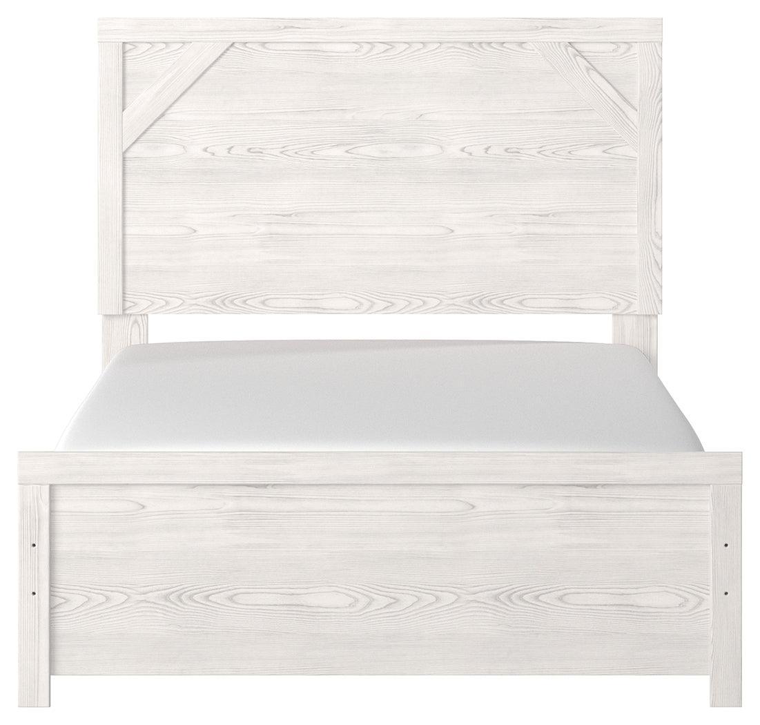 Gerridan White/Gray Full Panel Bed - Ella Furniture