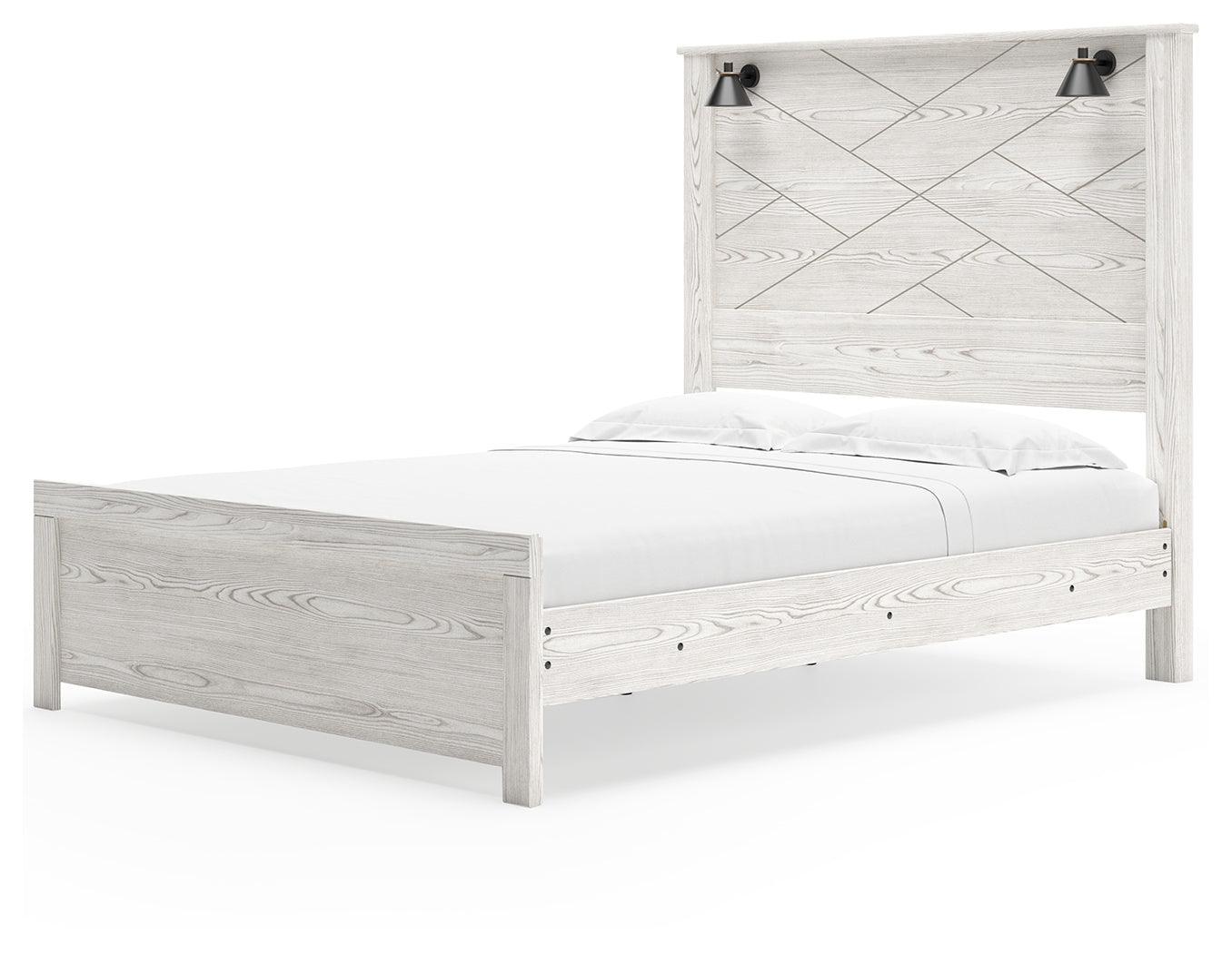 Gerridan White/Gray Queen Panel Bed B1190B7 - Ella Furniture