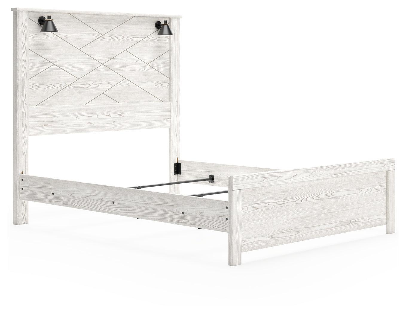 Gerridan White/Gray Queen Panel Bed B1190B7 - Ella Furniture