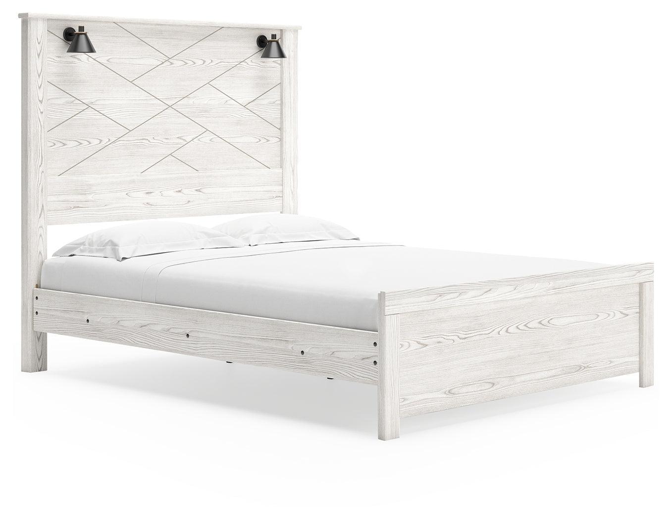Gerridan White/Gray Queen Panel Bed B1190B7 - Ella Furniture