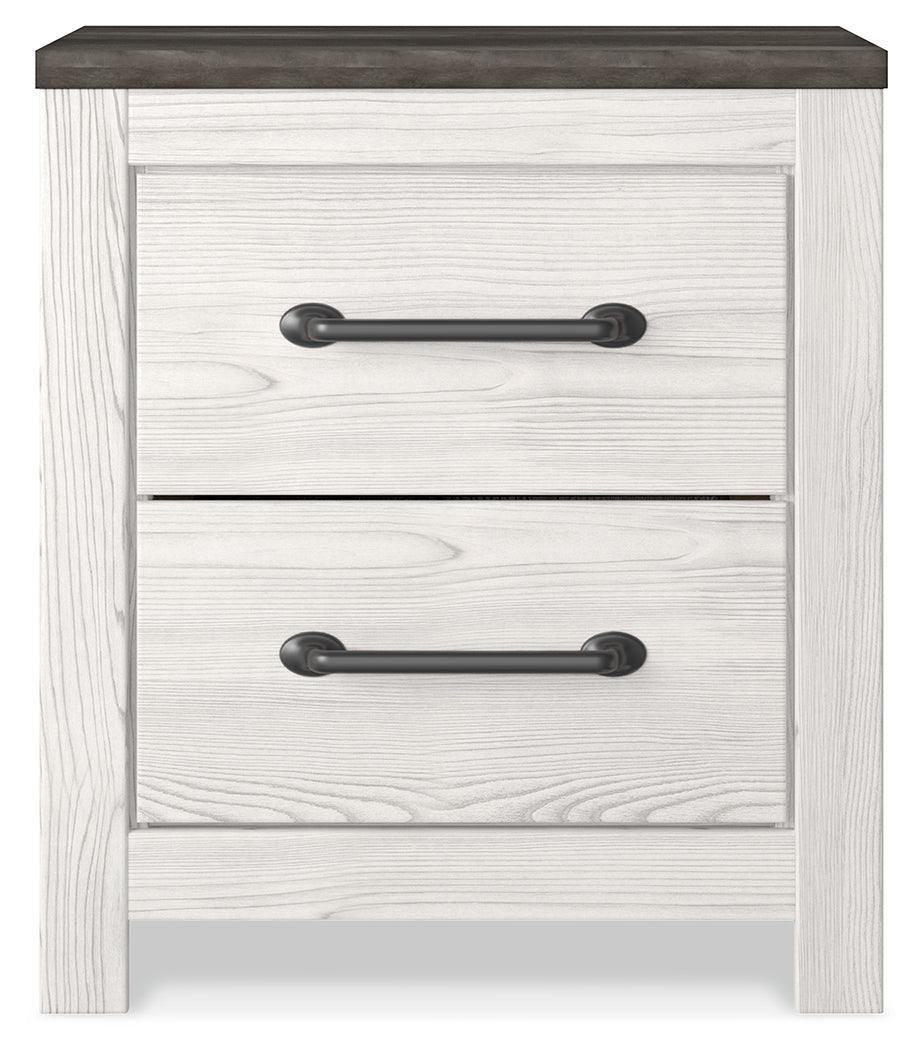 Gerridan White/Gray Nightstand - Ella Furniture