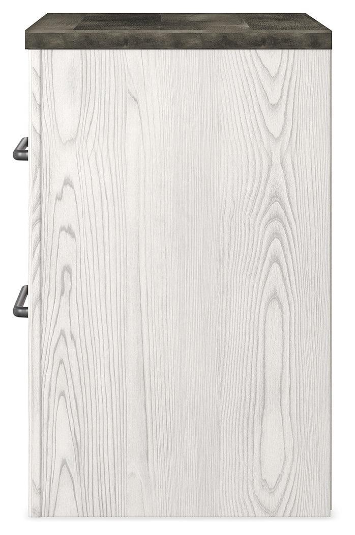 Gerridan White/Gray Nightstand - Ella Furniture