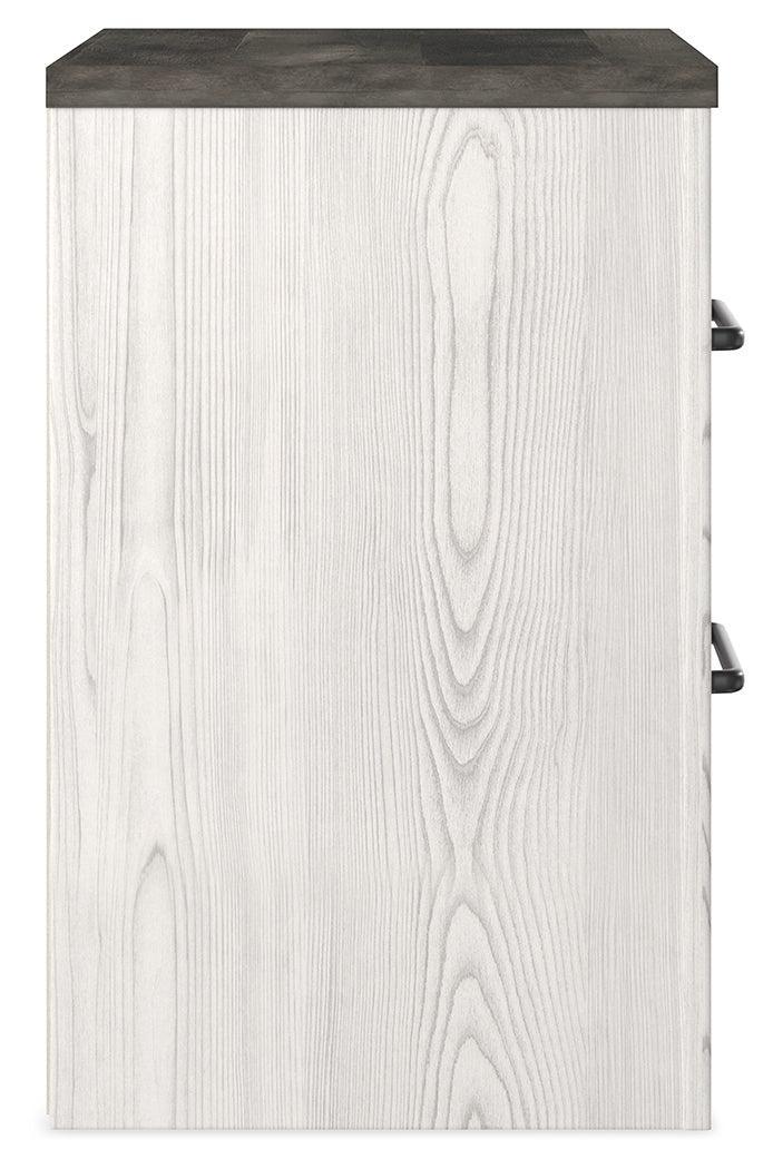 Gerridan White/Gray Nightstand - Ella Furniture
