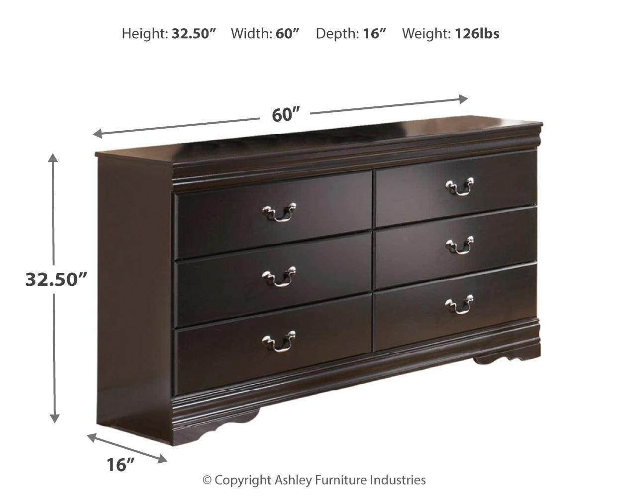 Huey Vineyard Black Dresser - Ella Furniture