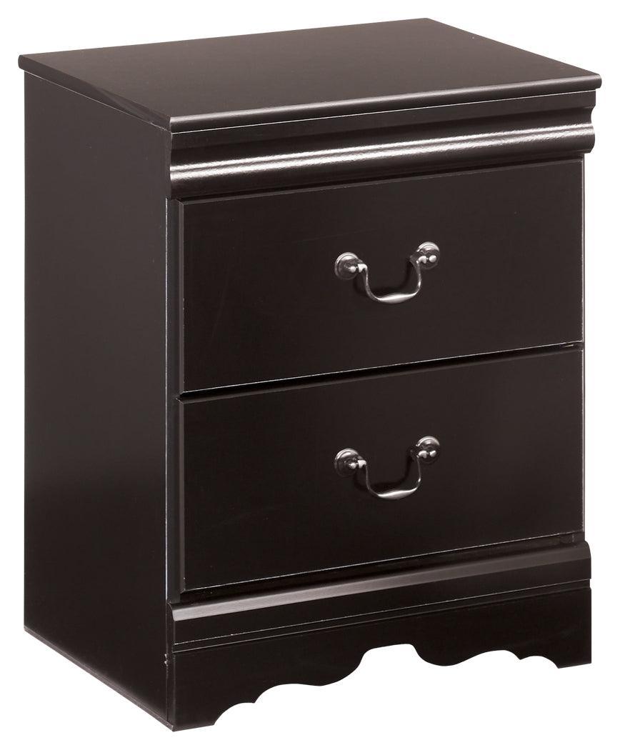 Huey Vineyard Black Nightstand - Ella Furniture