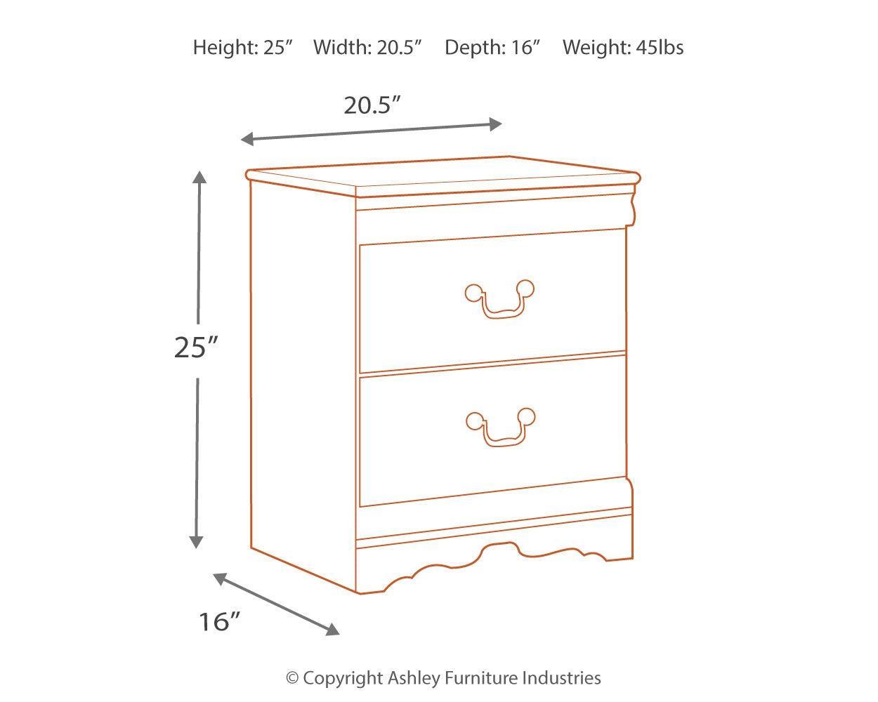 Anarasia White Nightstand - Ella Furniture