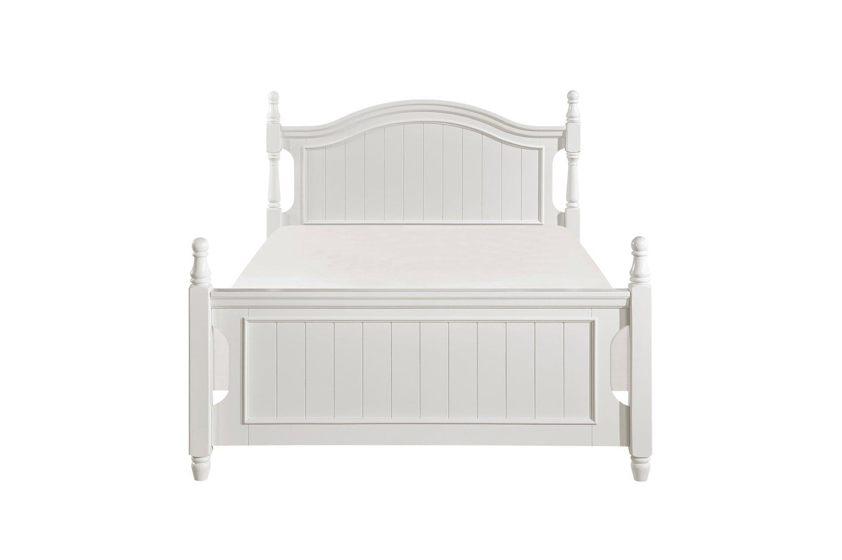Clementine White Contemporary Traditional Solid Wood Trundle Storage Youth Platform Bedroom Set - Ella Furniture