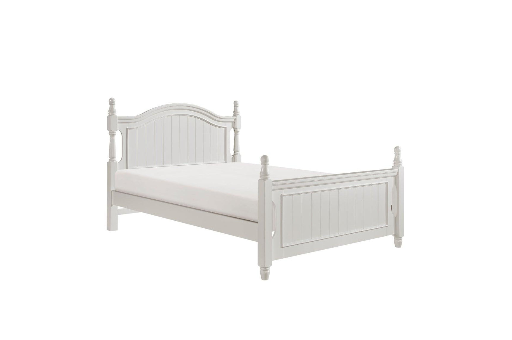 Clementine White Contemporary Traditional Solid Wood Trundle Storage Youth Platform Bedroom Set - Ella Furniture