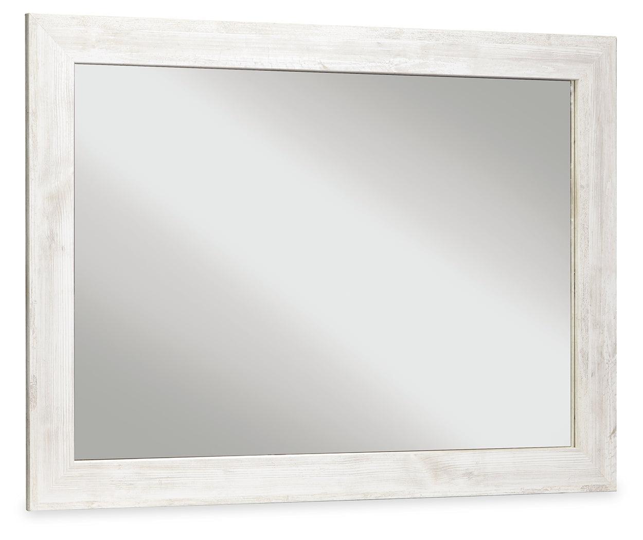 Paxberry Whitewash Bedroom Mirror - Ella Furniture