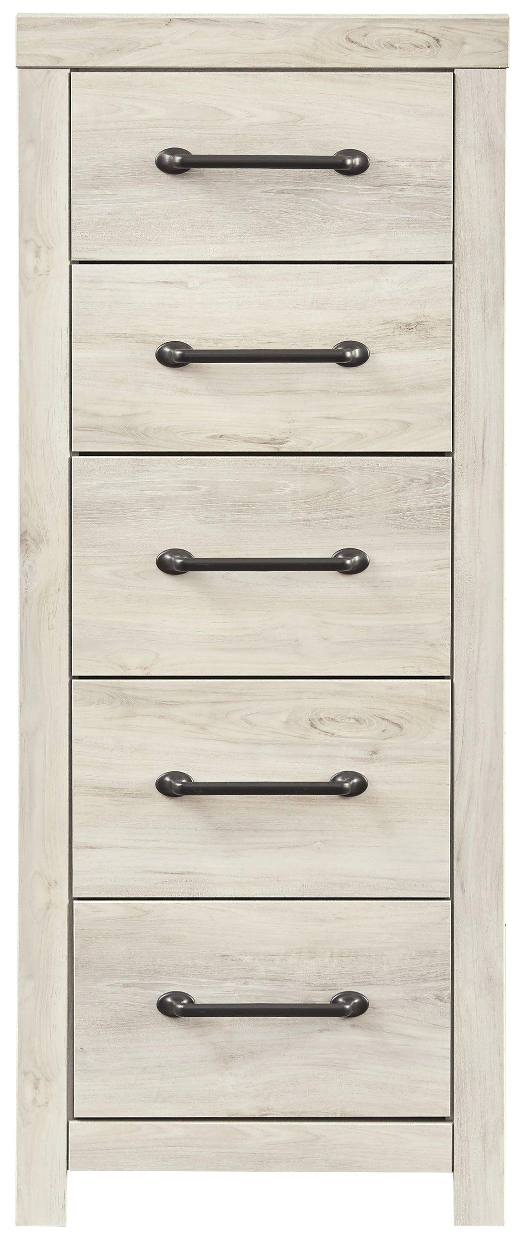 Cambeck Whitewash Narrow Chest Of Drawers - Ella Furniture