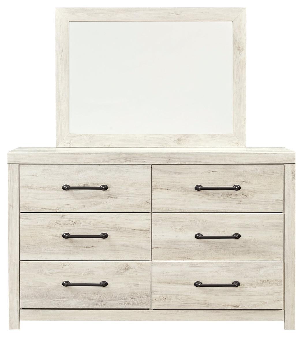 Cambeck Whitewash Dresser And Mirror - Ella Furniture