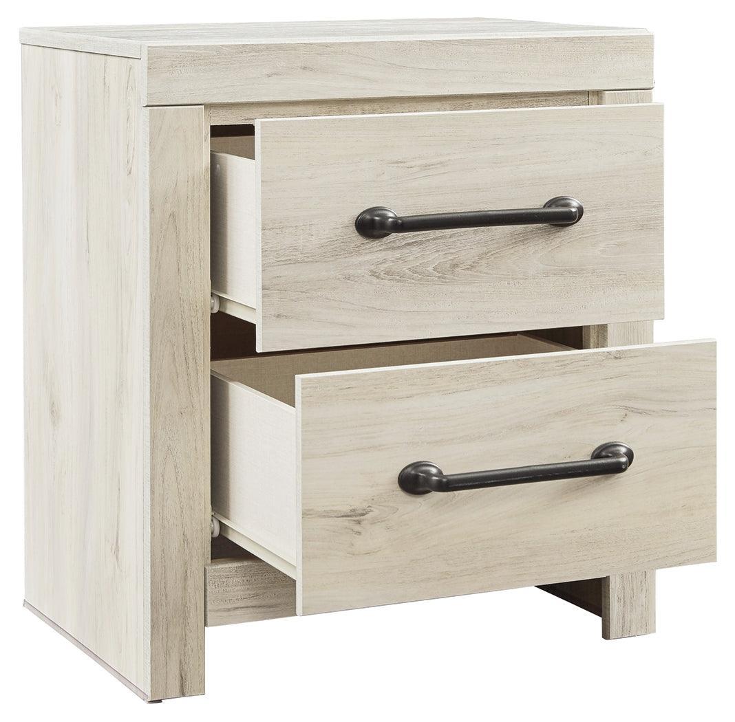 Cambeck Whitewash Nightstand - Ella Furniture