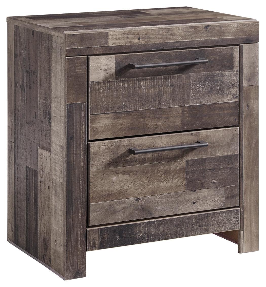 Derekson Multi Gray Nightstand - Ella Furniture