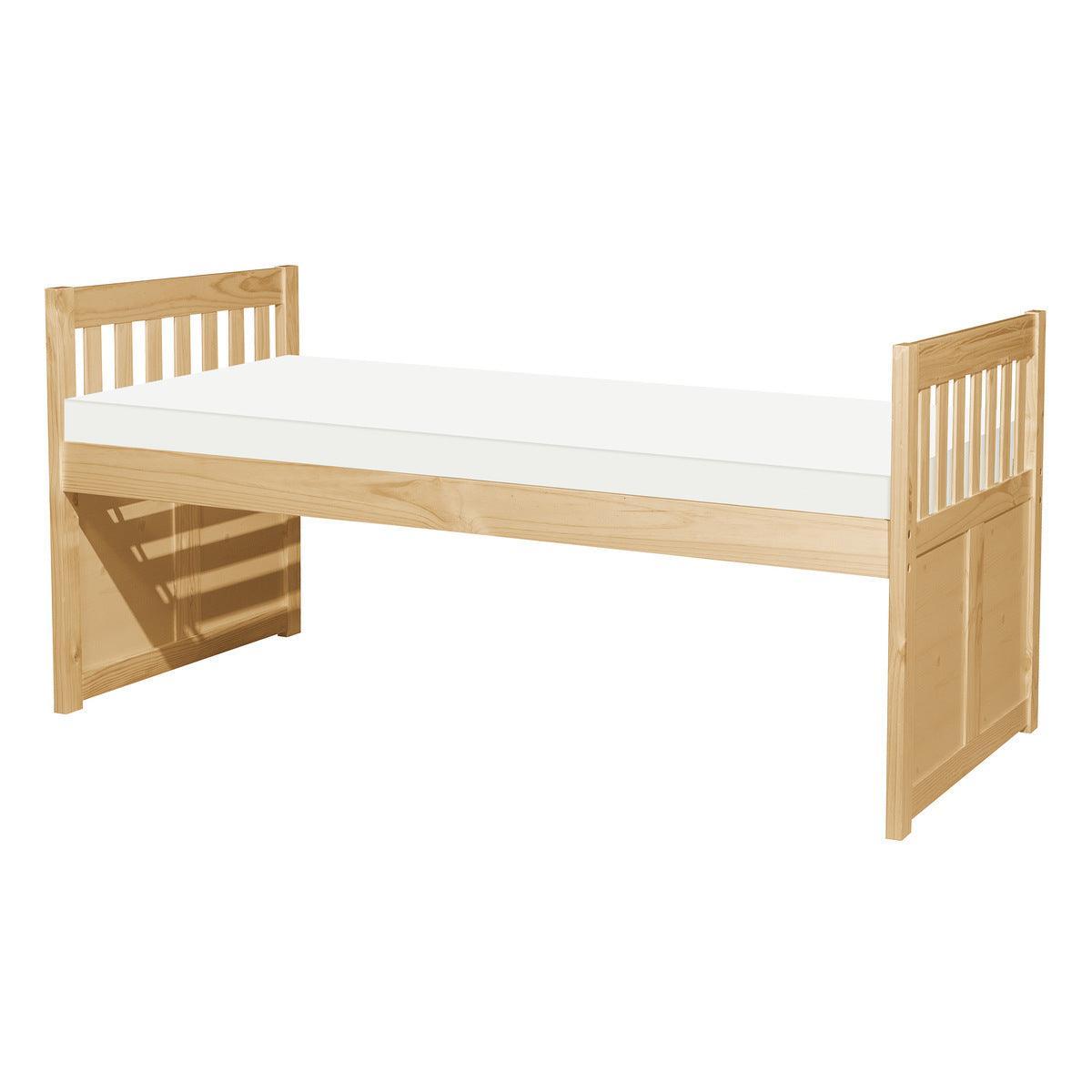 Bartly Natural Pine Pine Veneer, Wood And Engineered Wood Youth Twin Panel Storage Trundle Bed - Ella Furniture