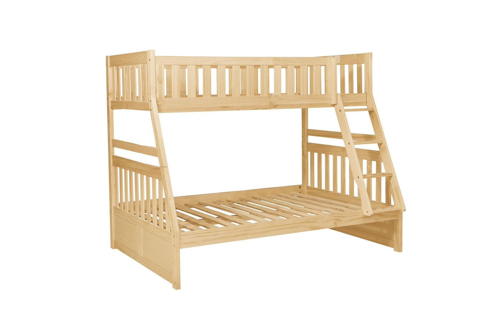 Bartly Natural Pine Modern Transitional Solid Wood Youth Twin/full Bunk Bedroom Set - Ella Furniture