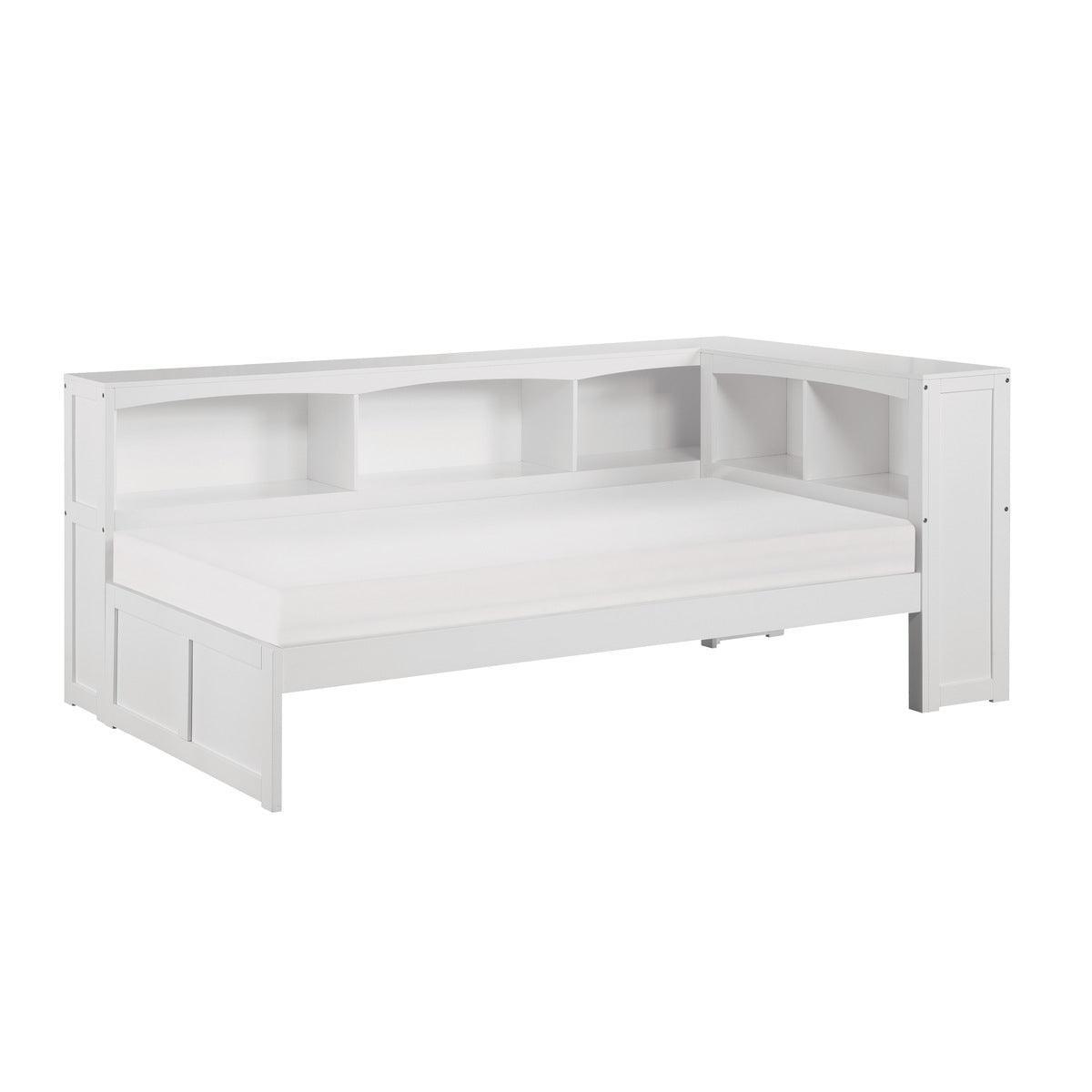 Bartly Natural Pine Transitional Pine Veneer, Wood And Engineered Wood Twin Bookcase Corner Bed - Ella Furniture