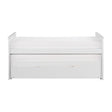 Galen White Transitional Wood And Engineered Wood Youth Twin Over Twin Trundle Bed - Ella Furniture