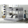 Orion Gray Modern Transitional Wood And Engineered Wood Full/full Bunk Bed With Twin Trundle - Ella Furniture