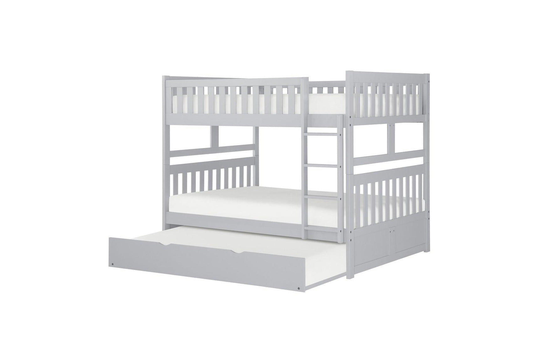 Orion Gray Contemporary Transitional Wood And Engineered Wood Twin Over Twin Youth Bedroom Set - Ella Furniture