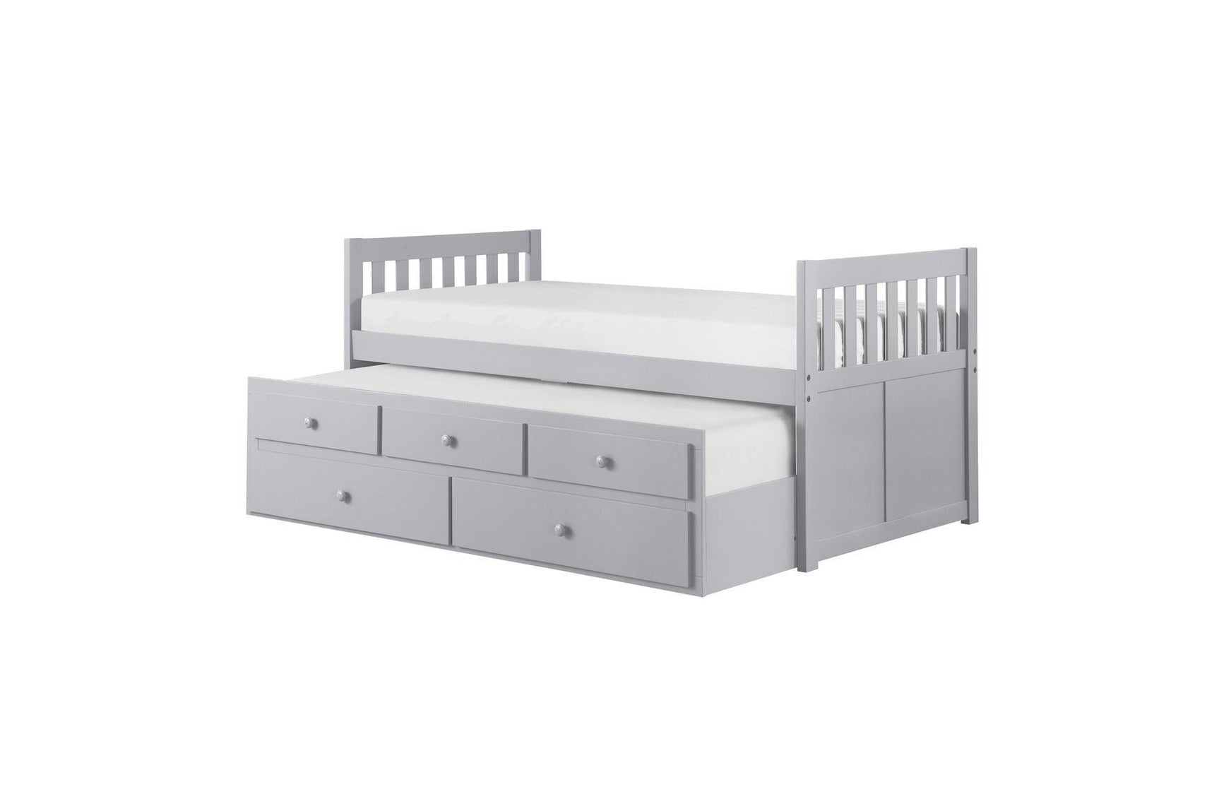 Orion Gray Modern Contemporary Transitional Wood And Engineered Wood Storage Youth Bedroom Set - Ella Furniture