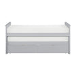 Orion Gray Modern Transitional Wood And Engineered Wood Youth Twin Over Twin Storage Bed - Ella Furniture