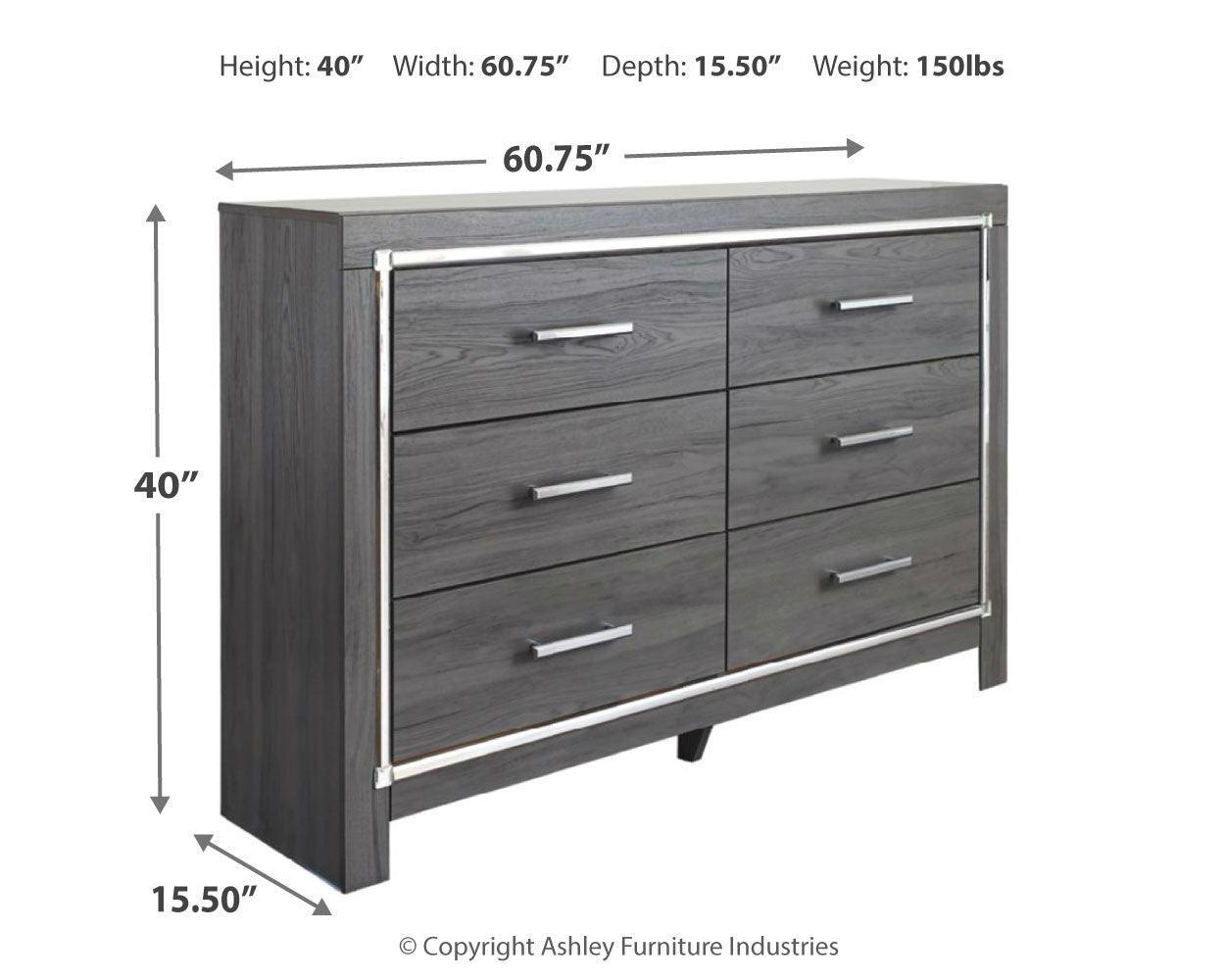 Lodanna Gray Dresser - Ella Furniture
