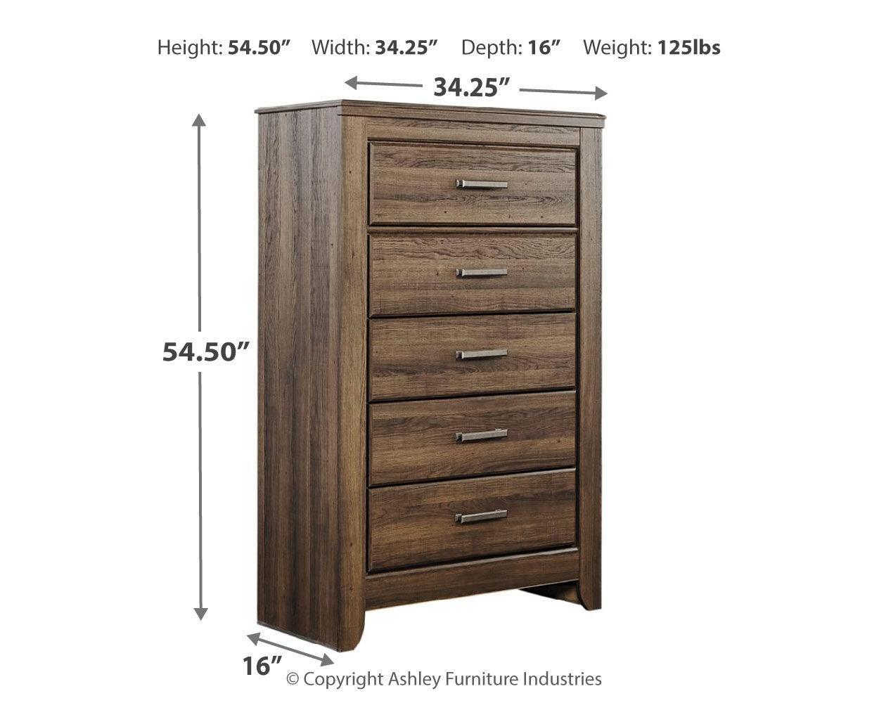Juararo chest interior drawer dimensions