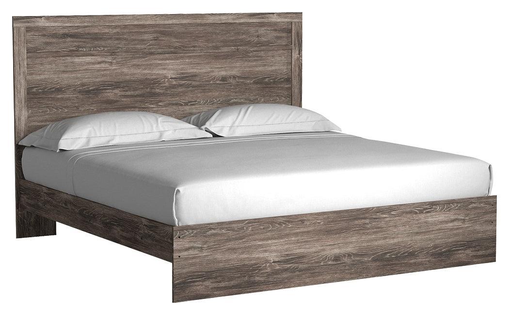 Ralinksi Gray King Panel Bed - Ella Furniture