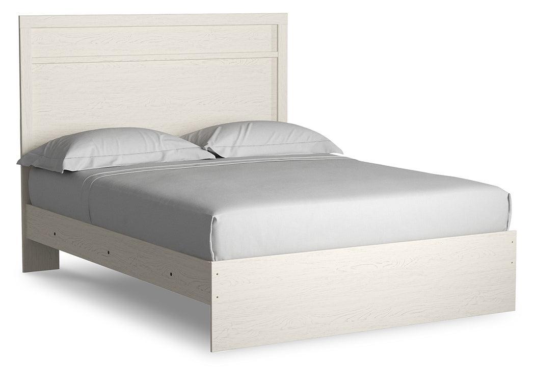 Stelsie White Queen Panel Bed - Ella Furniture
