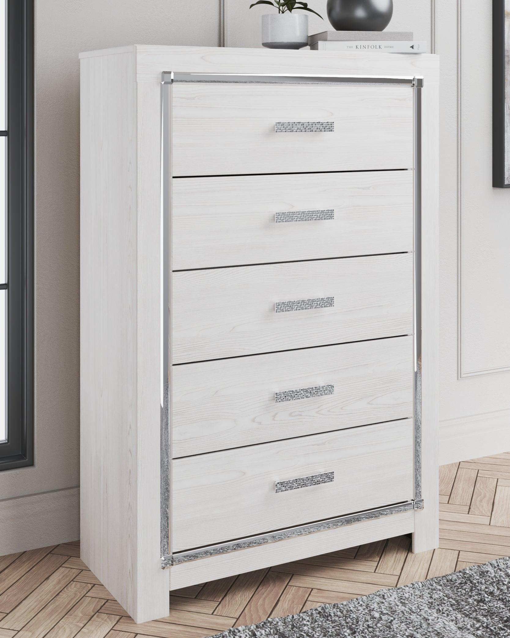 Altyra White Chest Of Drawers - Ella Furniture