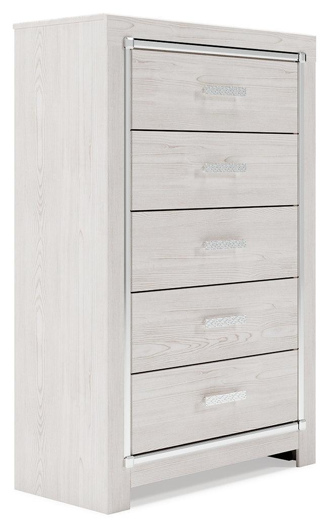 Altyra White Chest Of Drawers - Ella Furniture