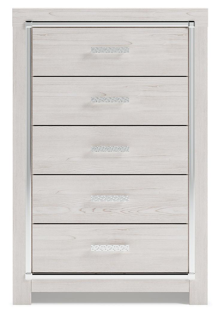 Altyra White Chest Of Drawers - Ella Furniture