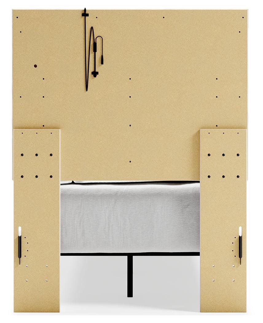 Altyra White Twin Panel Bed - Ella Furniture