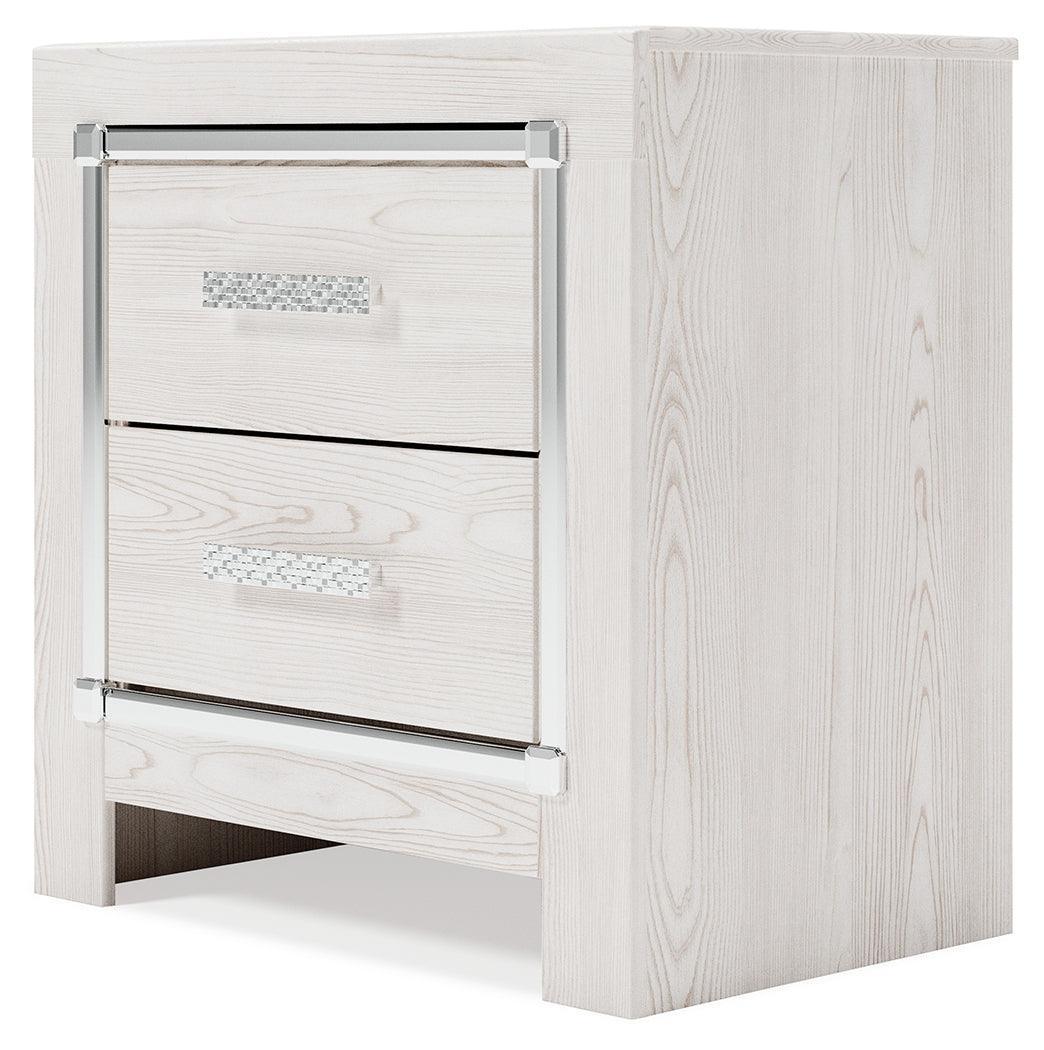 Altyra White Nightstand - Ella Furniture