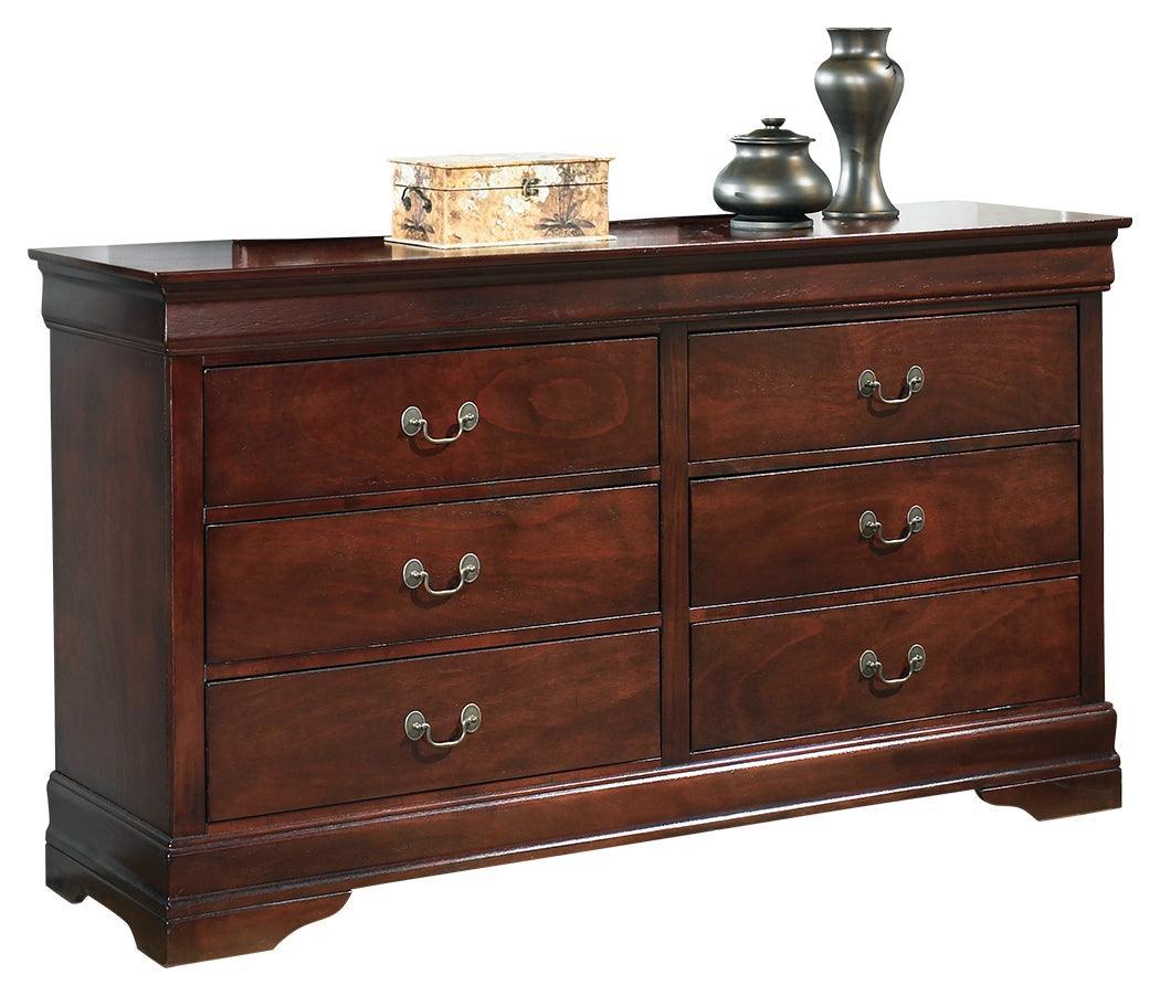 Alisdair dresser drawer detail showcasing antique bronze-tone handle
