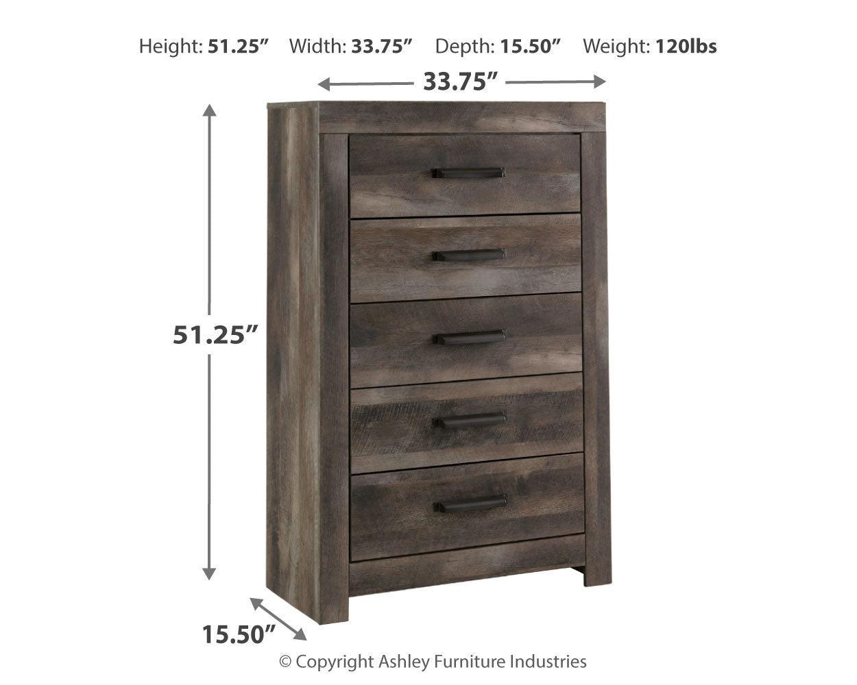 Wynnlow Gray Chest Of Drawers - Ella Furniture