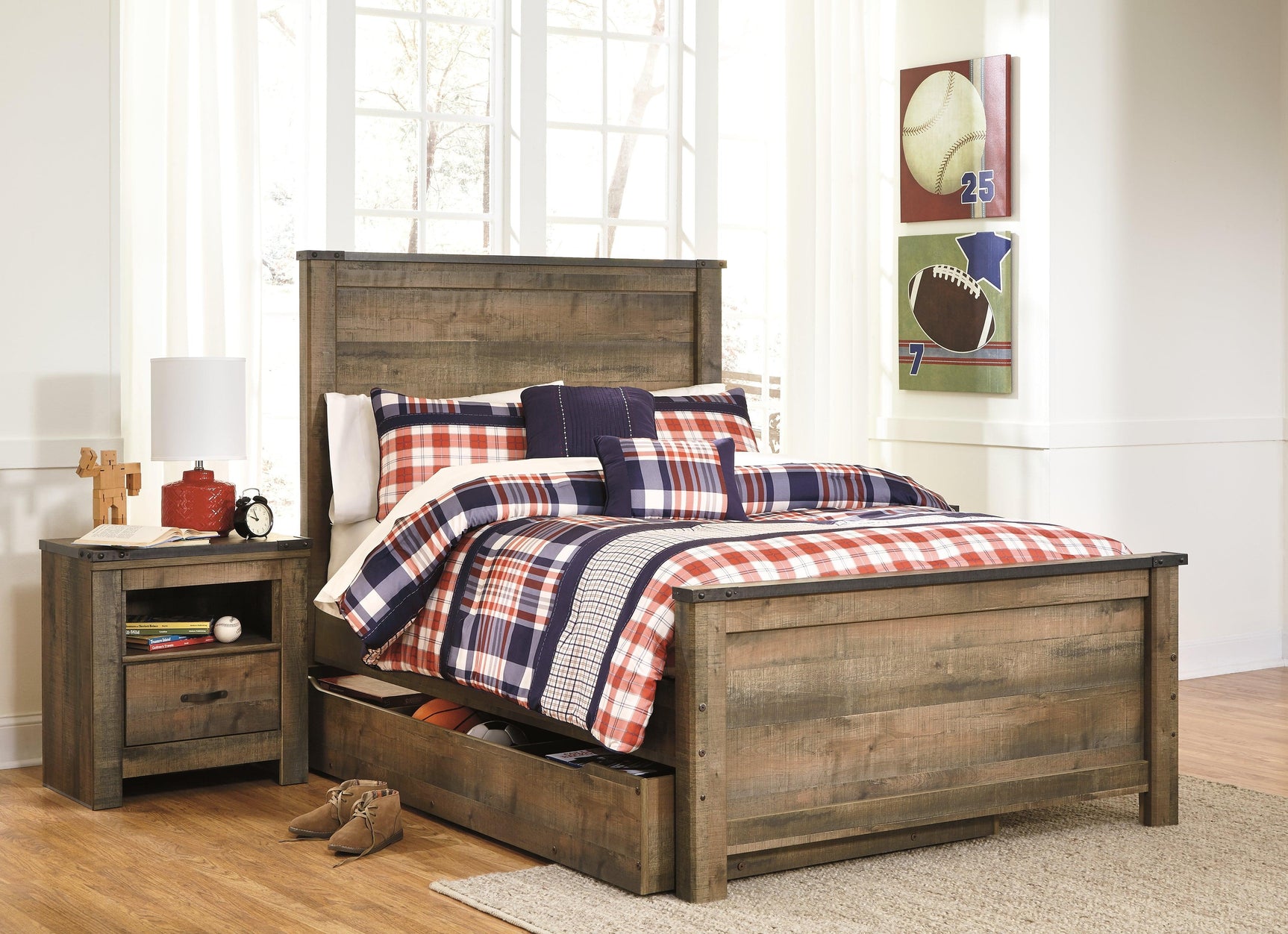 Trinell Brown Nightstand - Ella Furniture