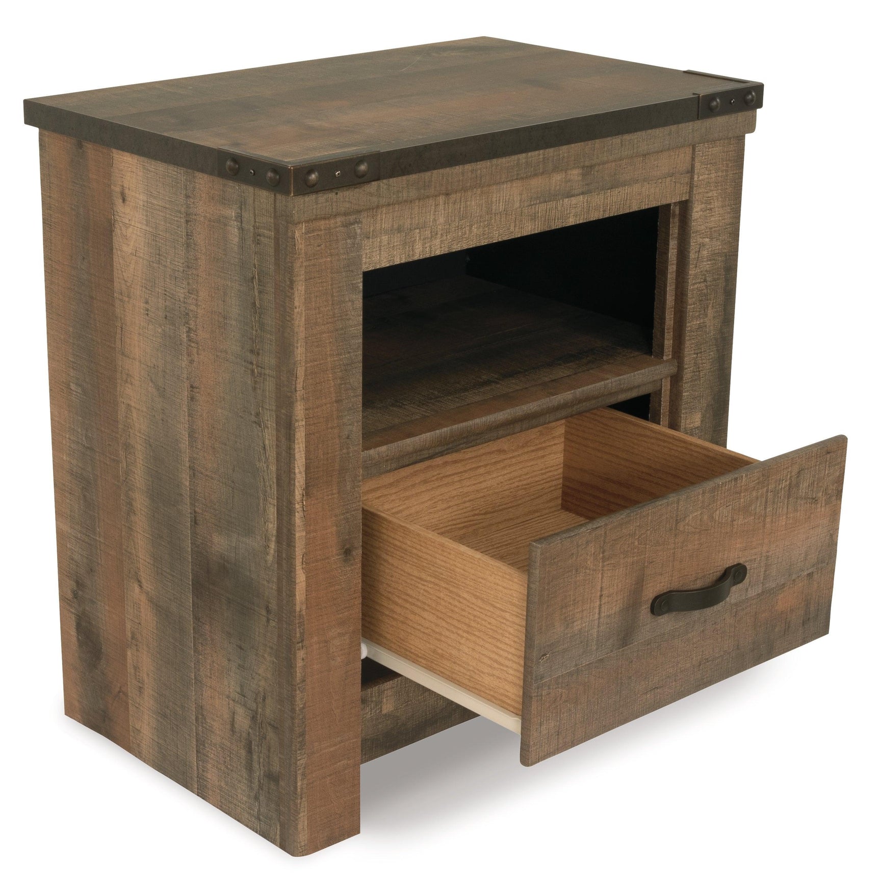 Trinell Brown Nightstand - Ella Furniture