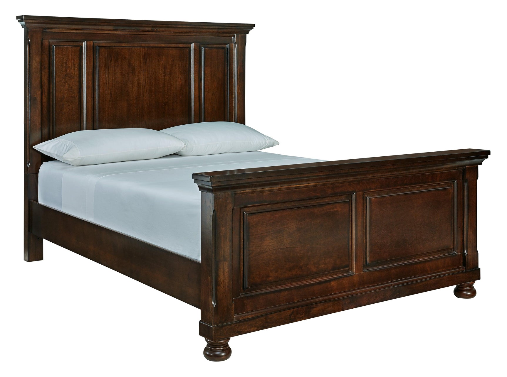 Porter Rustic Brown Queen Panel Bed - Ella Furniture