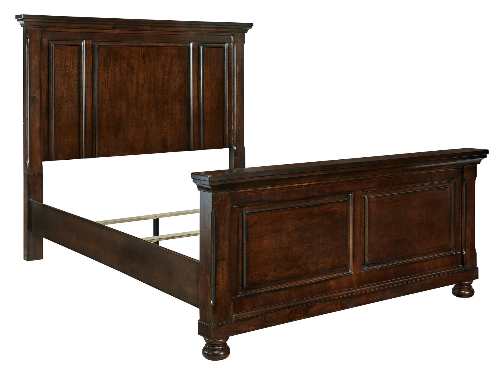 Porter Rustic Brown Queen Panel Bed - Ella Furniture
