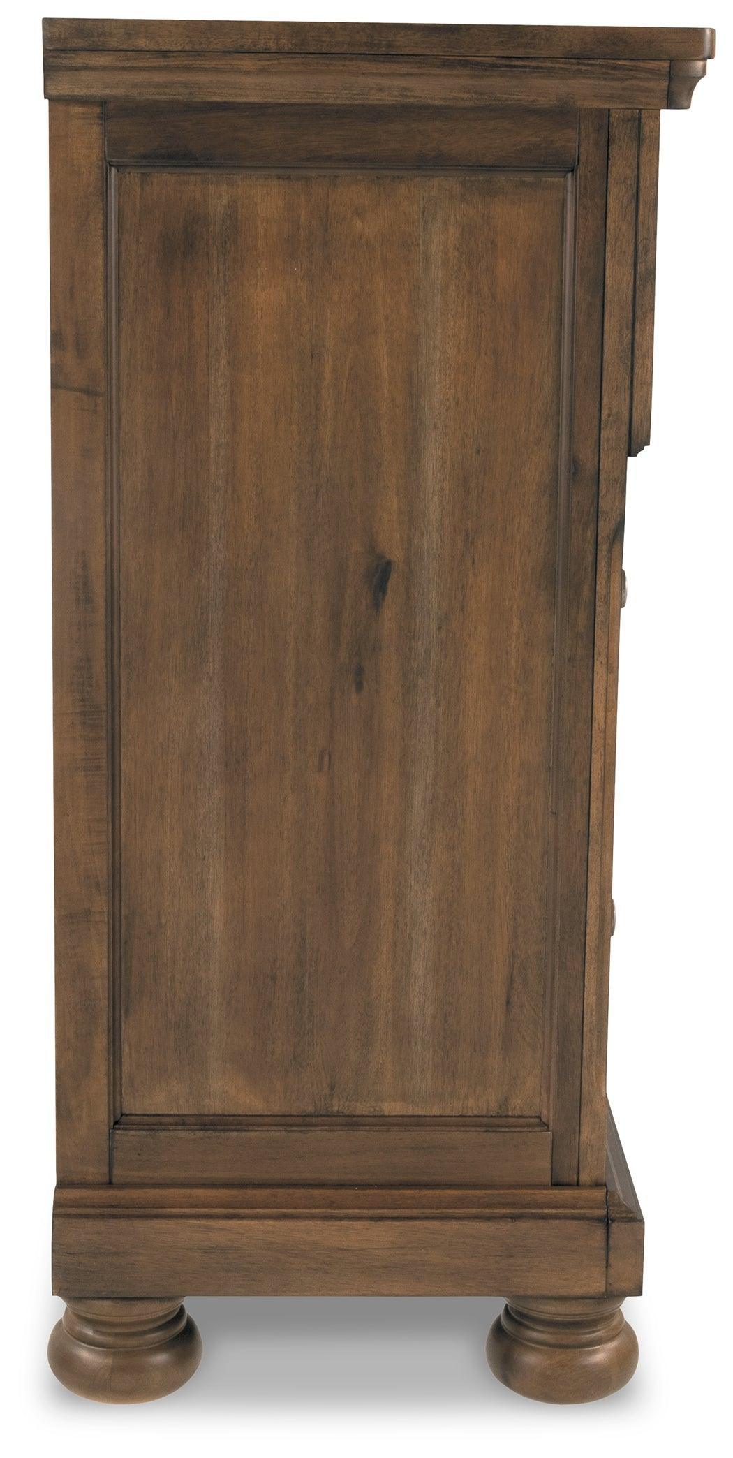Flynnter Medium Brown Dresser - Ella Furniture