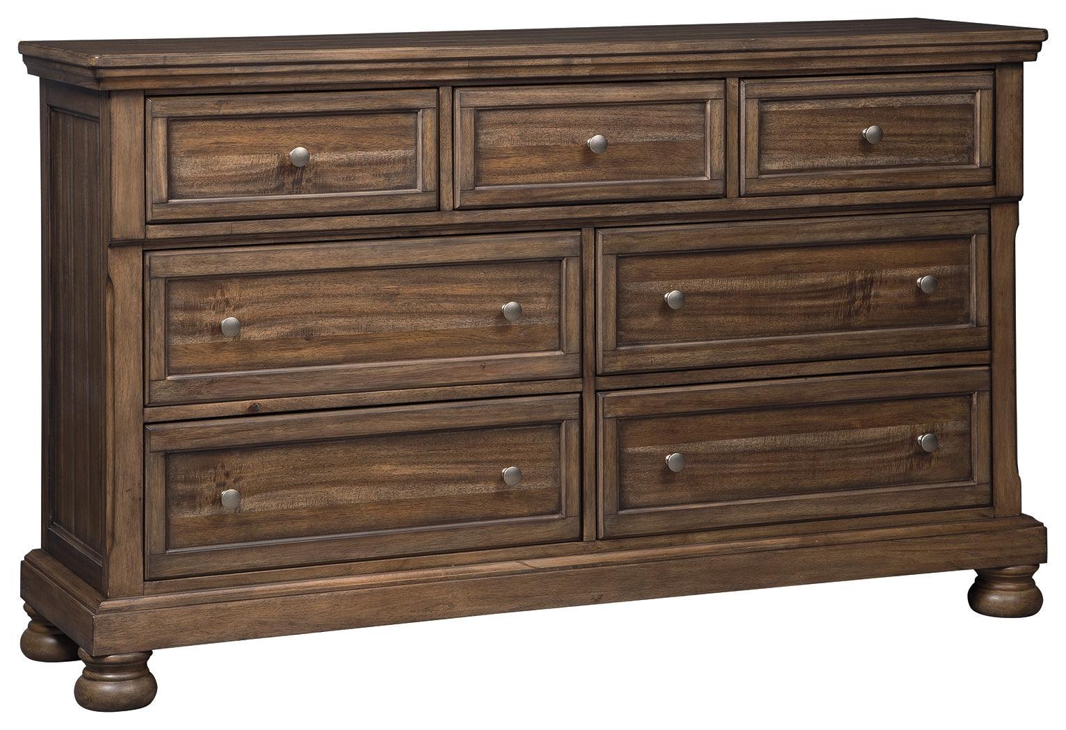 Flynnter Medium Brown Dresser - Ella Furniture