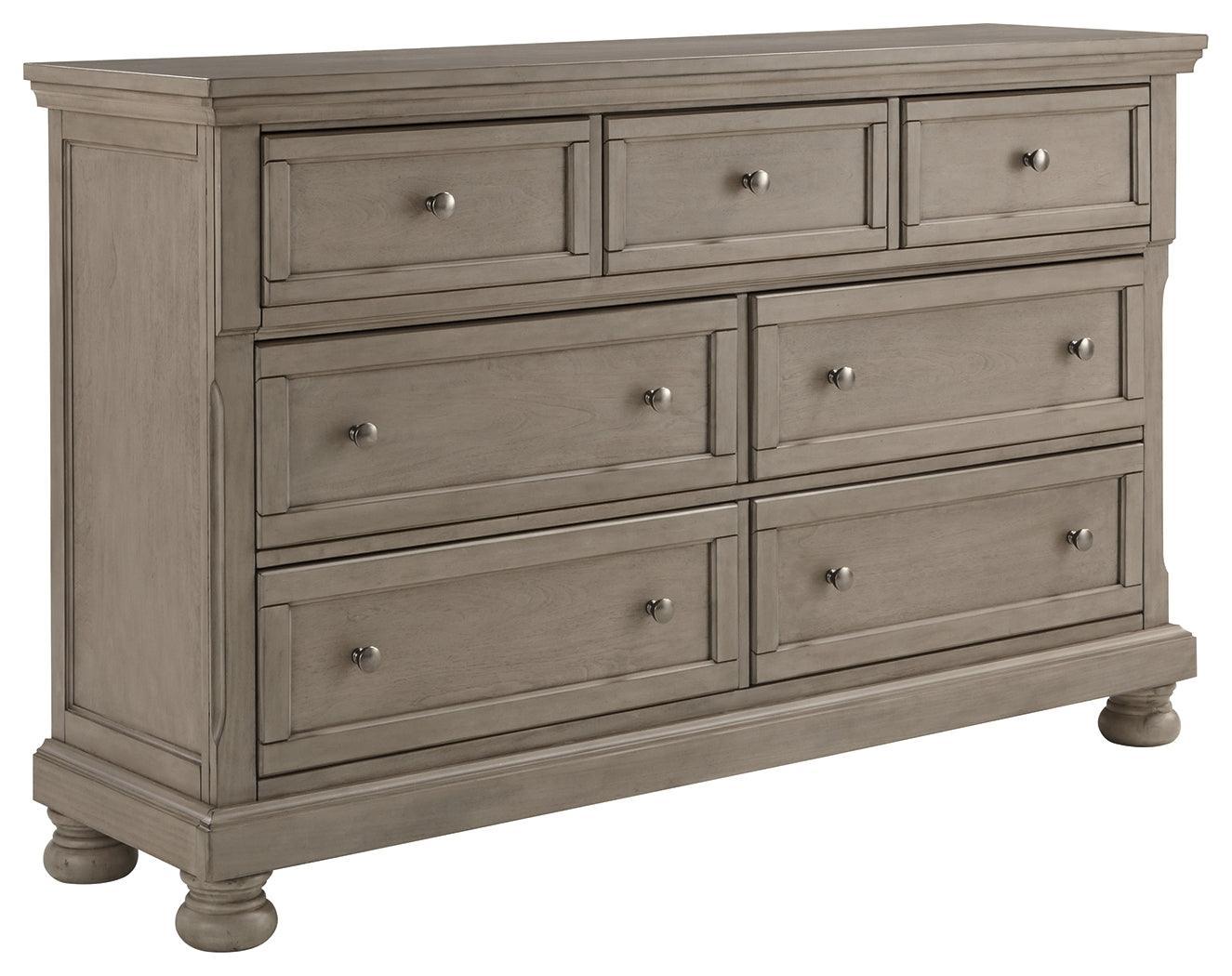 Lettner Light Gray Dresser - Ella Furniture