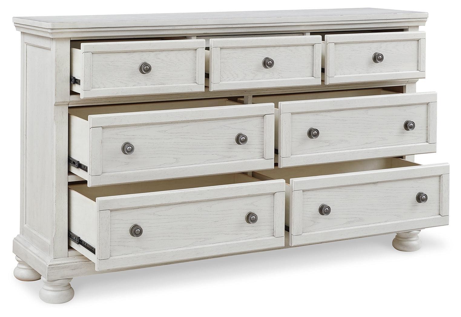 Robbinsdale Antique White Dresser - Ella Furniture