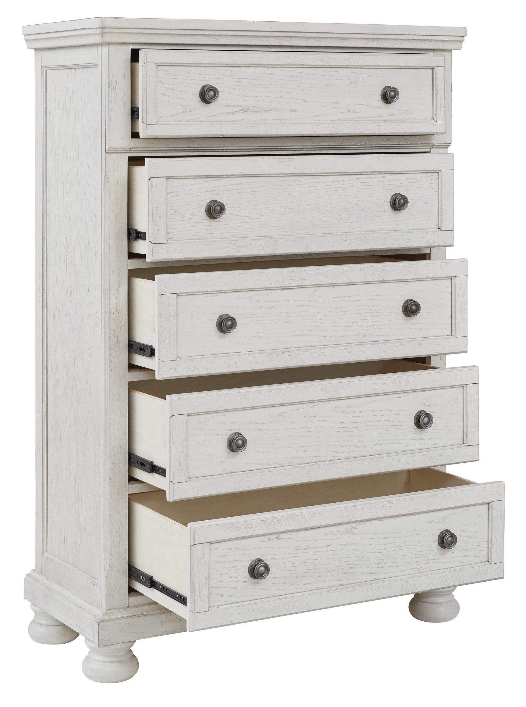 Robbinsdale Antique White Chest Of Drawers - Ella Furniture