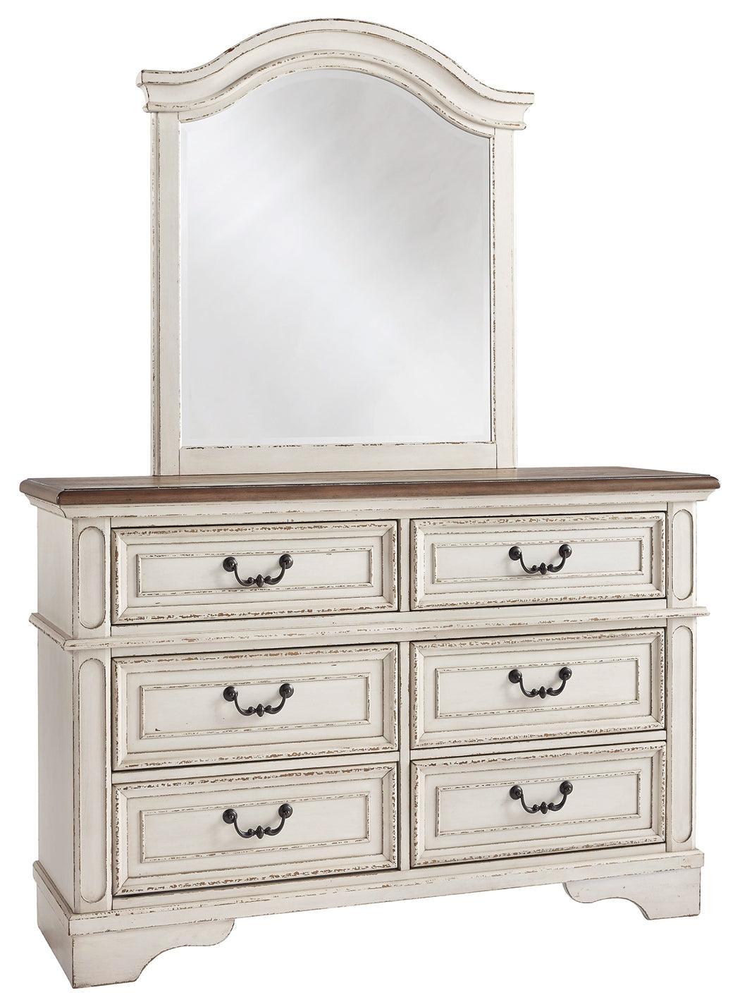 Realyn Two-tone Dresser And Mirror - Ella Furniture