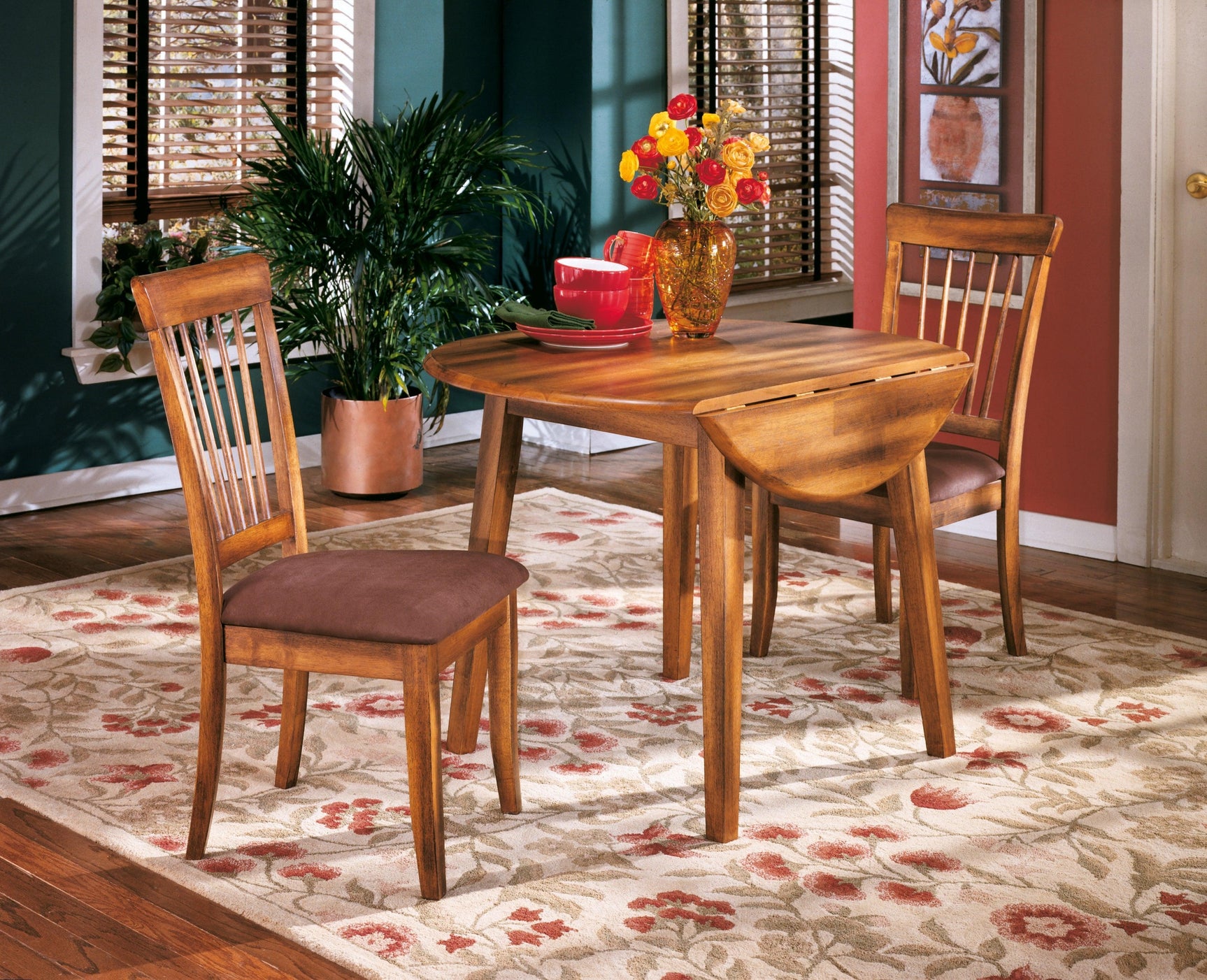Full chair image showcasing rustic style and microfiber upholstery